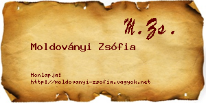 Moldoványi Zsófia névjegykártya